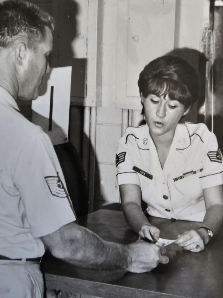 Sarah planning her reenlistment during her time in the reserves.