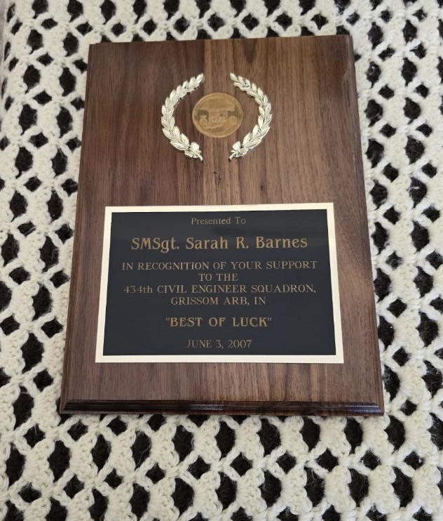 Plaque Award